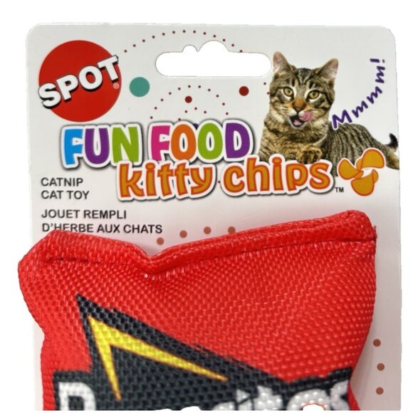 Catnip Cat Toy Plush Purrritos Spicy Micey Chip Bag Fun Play Catnip Cat Gift Toy - Picture 6 of 6